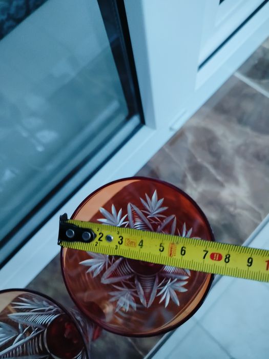 Келихи  кришталеві червоні