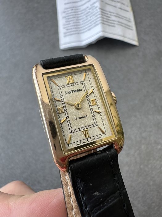 Золотые часы, часы МакТайм,  часы золото 585, женские часы золото 585