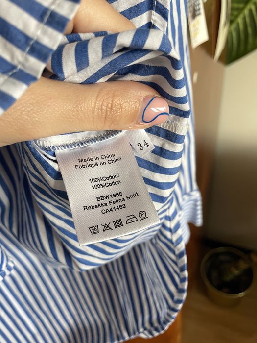 Koszula bawełniana w paski Bruuns Bazaar 34 XS
