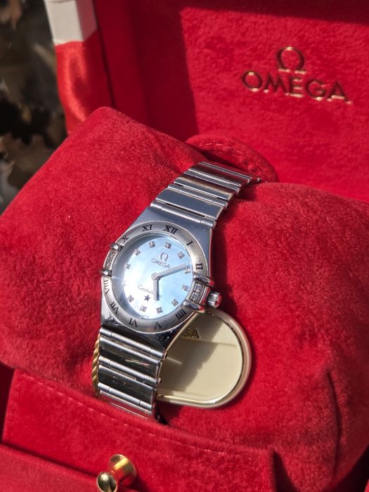 Omega Constellation 1566.86 z 16 diamentami pełny zestaw sklepowy
