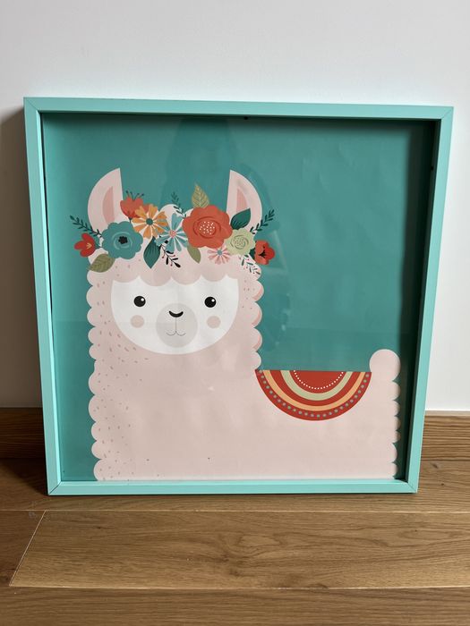Decorative Picture for Children 50x50 (Mint Green and Pink)