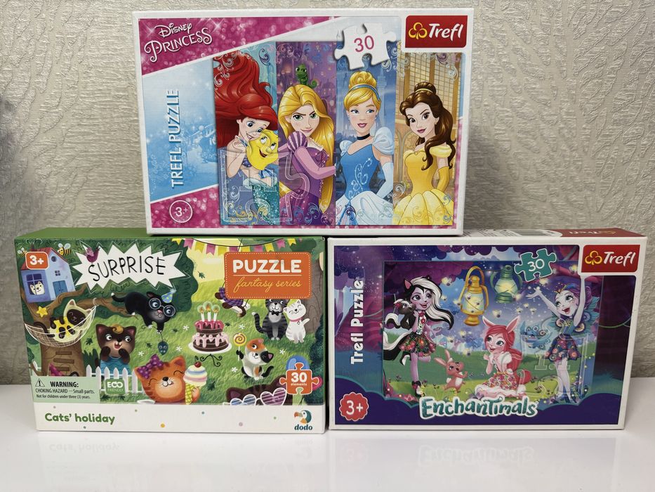 Пазли trefl disney princess, enchantimals , міккі маус