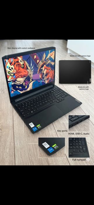 Laptop lenovo ideapad gamin3 rtx3050