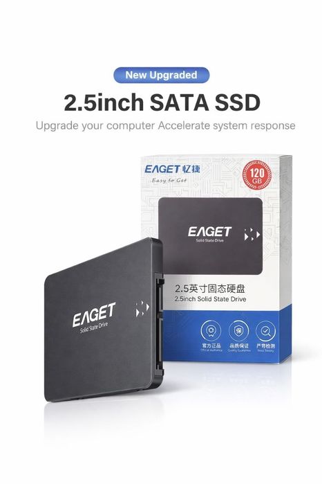 SSD Eaget 120GB  SATA III — До 530MB/s