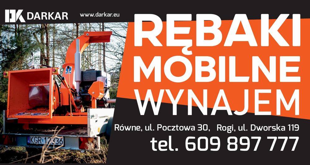 RĘBAK rozdrabniacz spalinowy wynajem