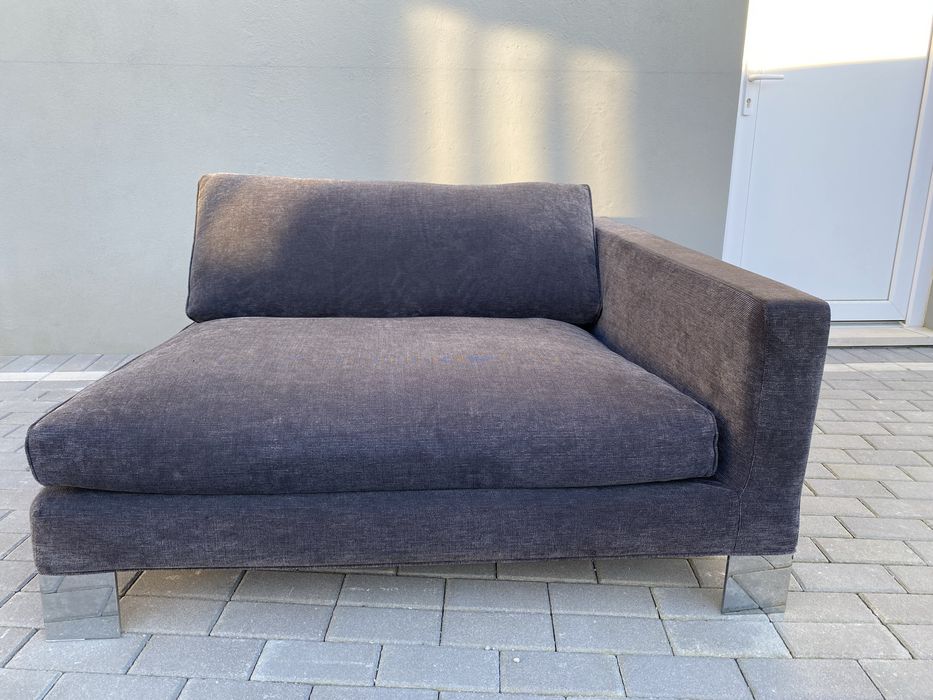 Sofa chaise longe minotti pollock - 130x130 - enchimento penas