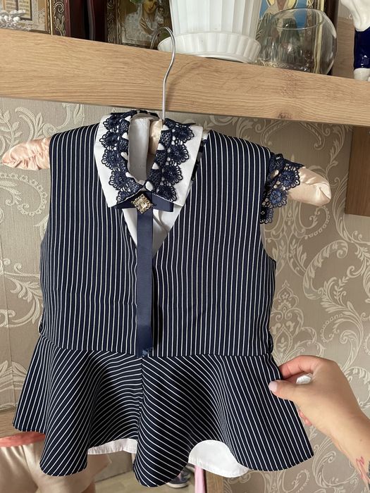 Стильный костюм  для первоклашки р36 Школьная одежда, одежда для школы