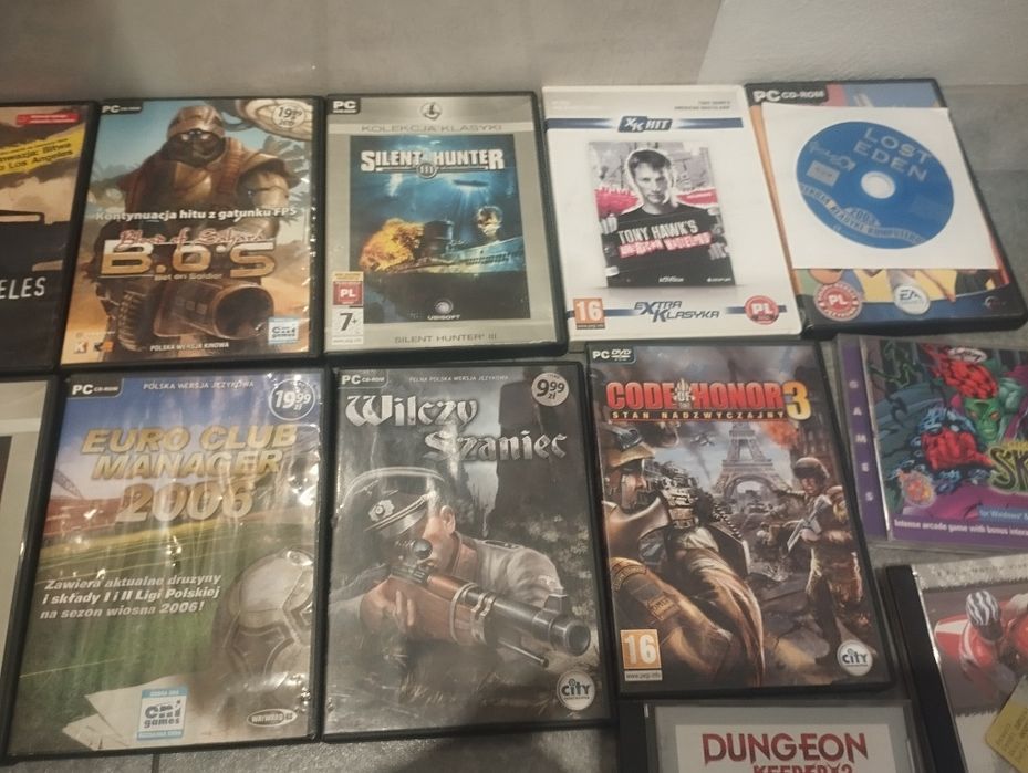Stare gry na pc płyty CD retro gry wojenne strategiczne pakiet mix