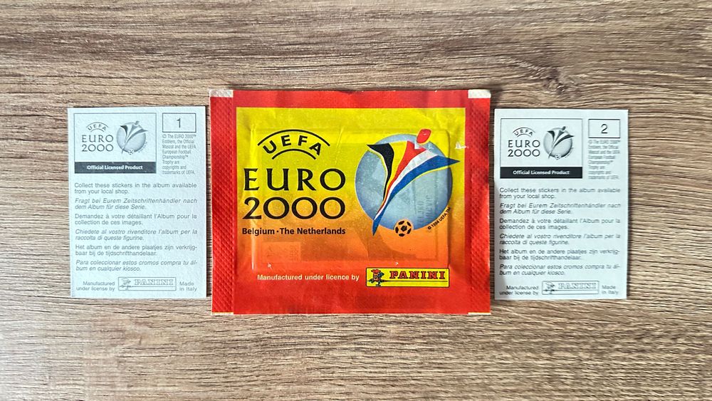 UEFA Euro Belgium&The Netherlands 2000 naklejki PANINI Official Logo