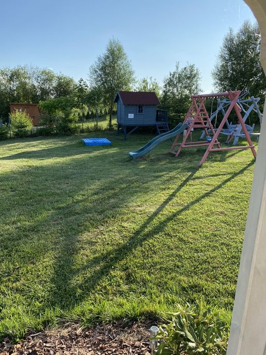 Agroturystyka na mazurach z własną plażą i pomostem.