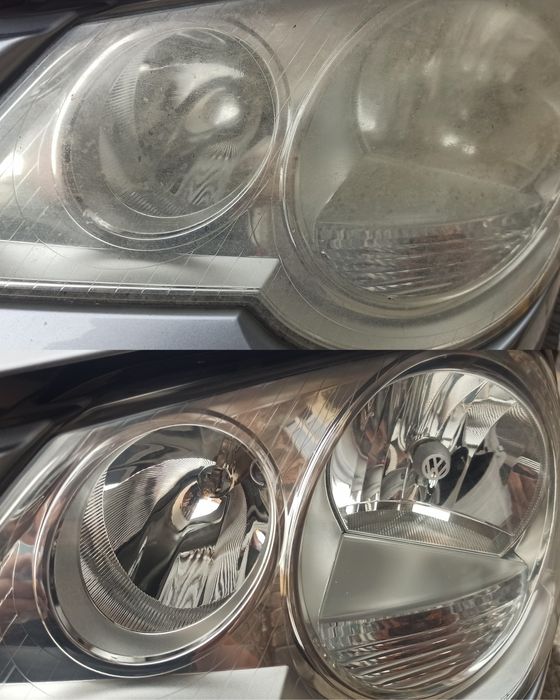 Polerowanie żółtych matowych lamp reflektorów - Wrocław z dojazdem