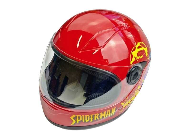 Kask dziecięcy chłopięcy dla chłopca dziecka spiderman czerwony 48-49