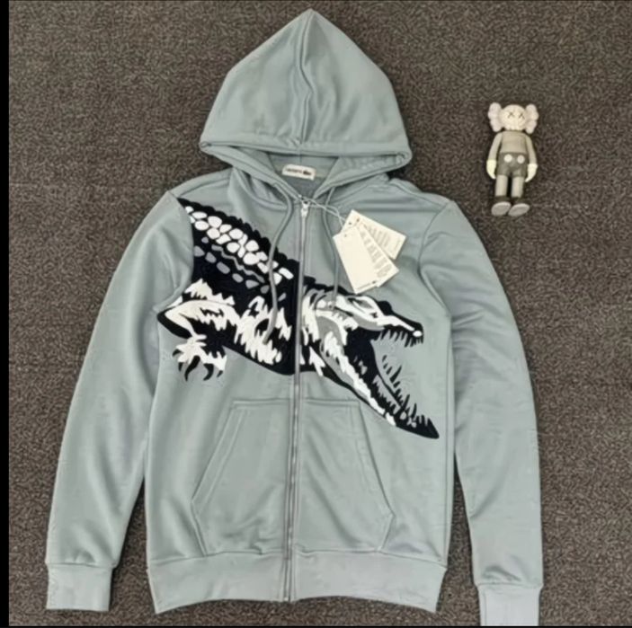 Кофта Lacoste /Зип Худи Лакост big Logo