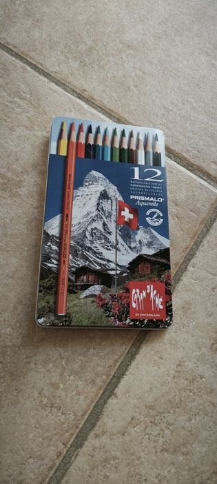 Caran d'Ache Lápis de Cor Aquarela Prismalo 12 un.