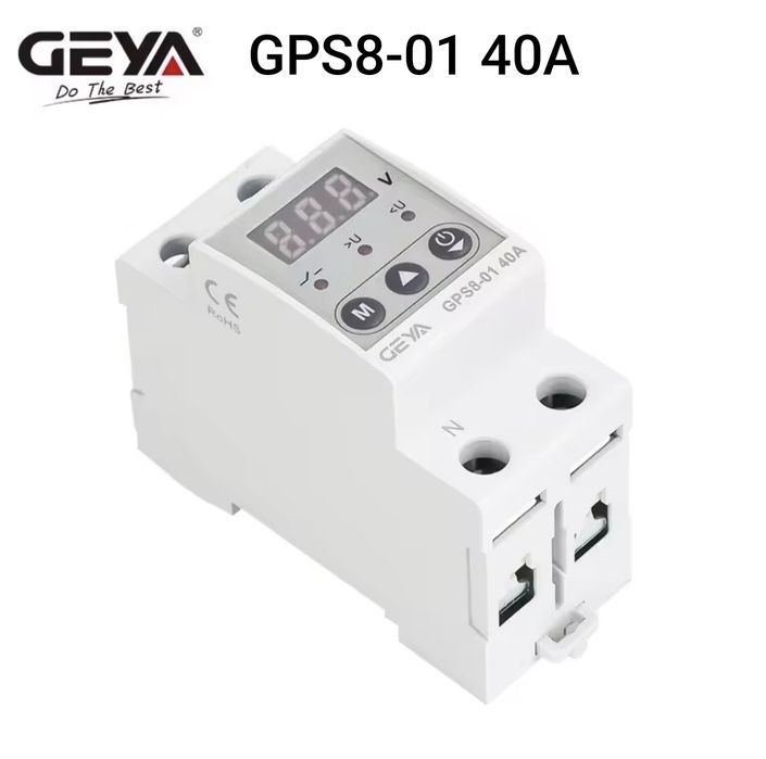 Реле напруги GEYA GPS6-GPS8 40A, TOMZN 40A-63A