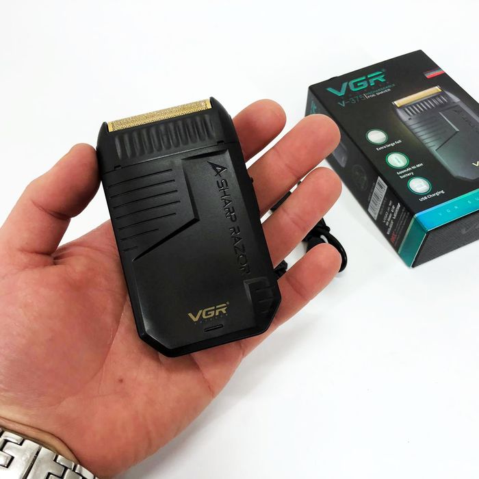 Електробритва VGR V-375 шейвер триммер IPX4 USB для бороды волос усов