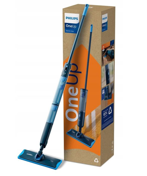 Mop Elektryczny Bezprzewodowy Philips Oneup Niebieski Parowy Okazja