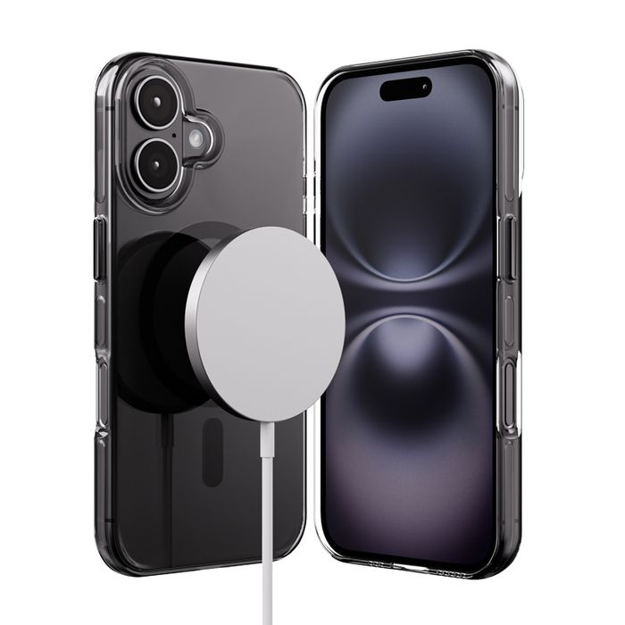 Etui do iPhone 16 MagSafe Crong Clear MAG Pro czarny