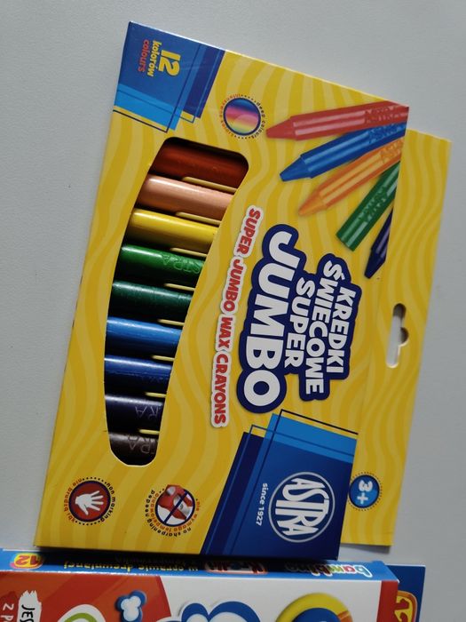 Nowe kredki bambino i astra razem 24 kolory