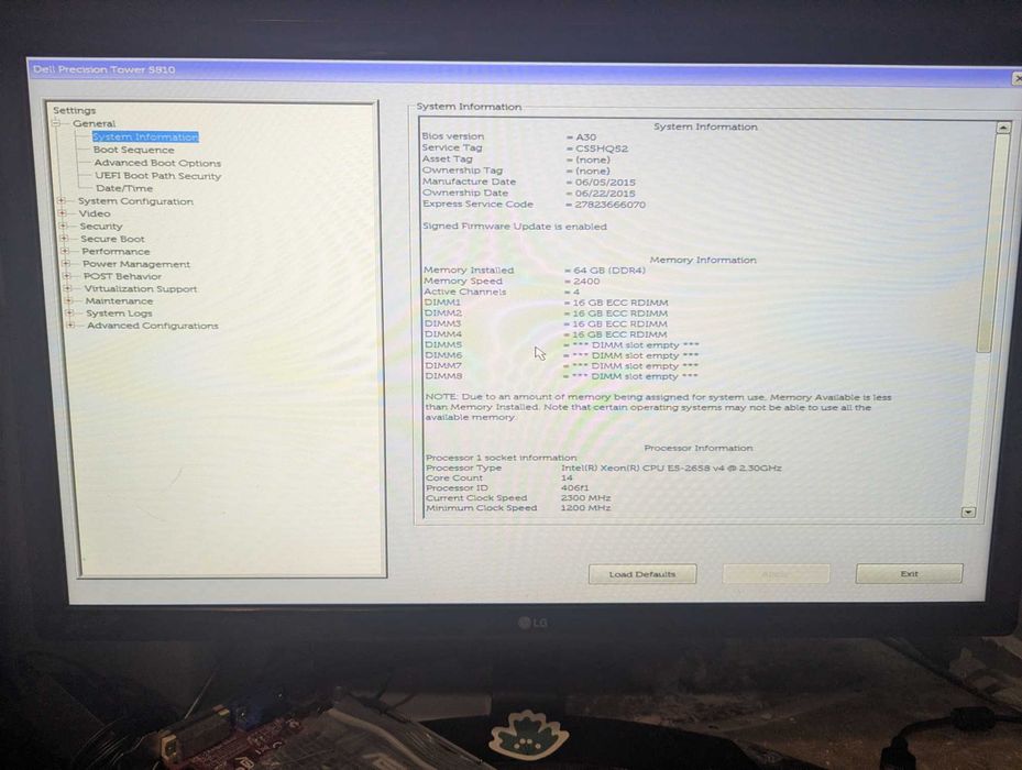 Робоча станція Dell T5810 | Xeon E5-2658 V4 (14\28) | 32GB \ 64GB DDR4 | GT630 2GB