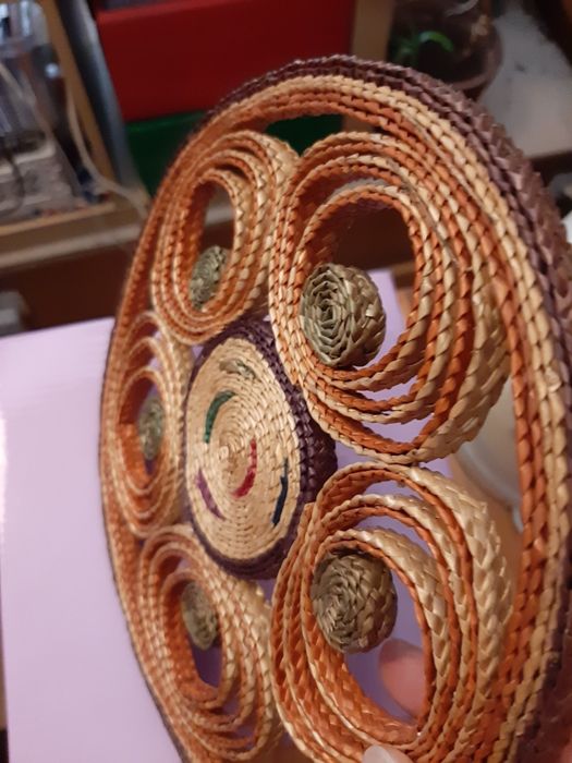 Suporte Vintage em Ráfia