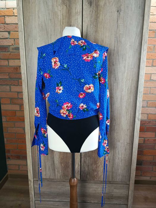 Influence body damskie kopertowe kołnierz falbana 40 L