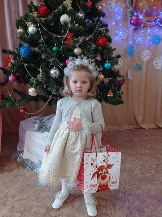 Костюм Сніжинка (плаття+кофтинка)