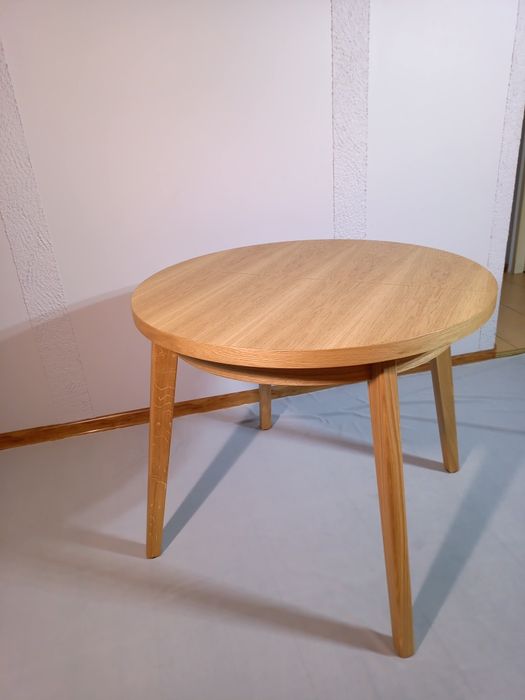 Stół okrągły rozkładany DĄB 90cm