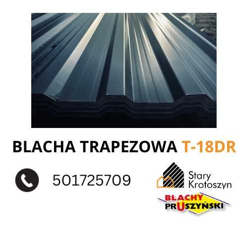 Blacha trapezowa T-18 DR 2.00/4.00MB 0.50mm ANTRACYT |OD RĘKI| dowóz !