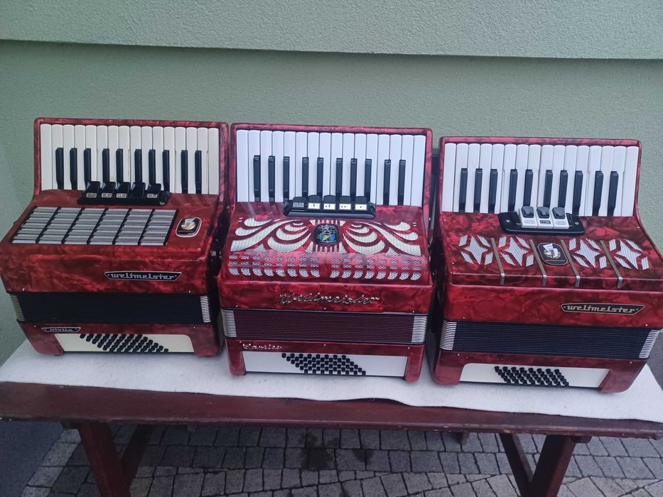 akordeon weltmeister 48 i 40 basów bardzo dobre stany.
