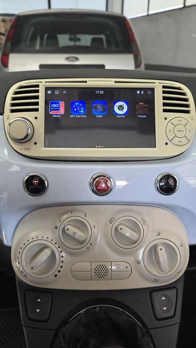 Rádio Android 14 com GPS Fiat 500 (Artigo Novo)