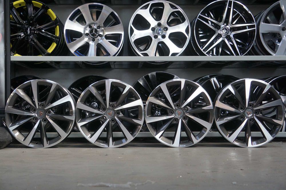 Alufelgi Seat Leon Cupra 5x112 7,5Jx18 et46 cb57,1mm grafit cnc polysk