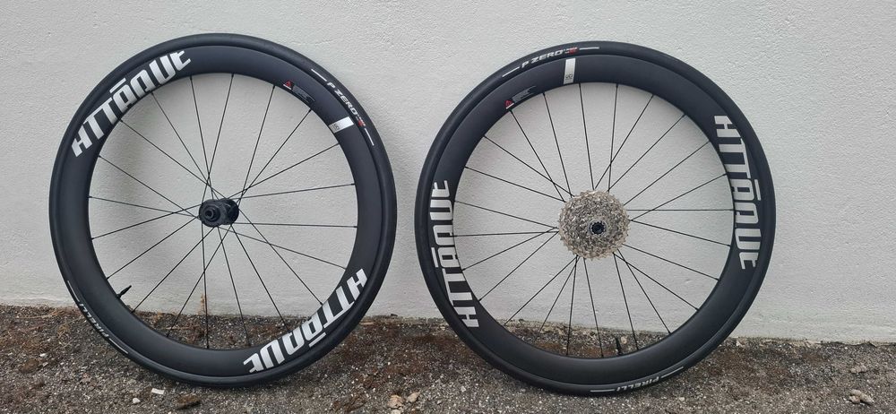 Rodas de ciclismo de estrada em Carbono perfil 50 mm