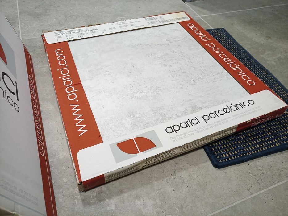 aparici metallic white natural 59,55x59,55