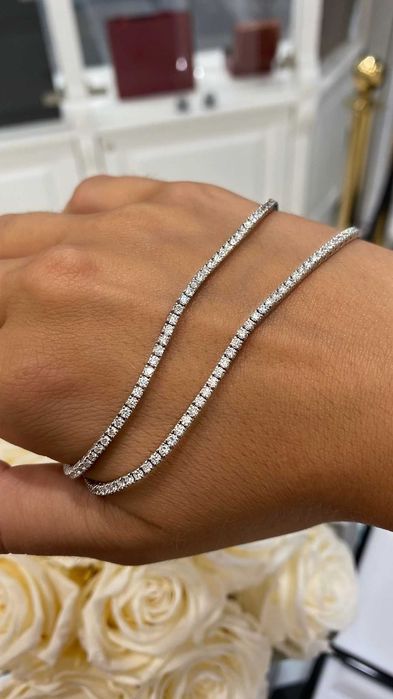 Kolia złota z diamentami ~4.75ct