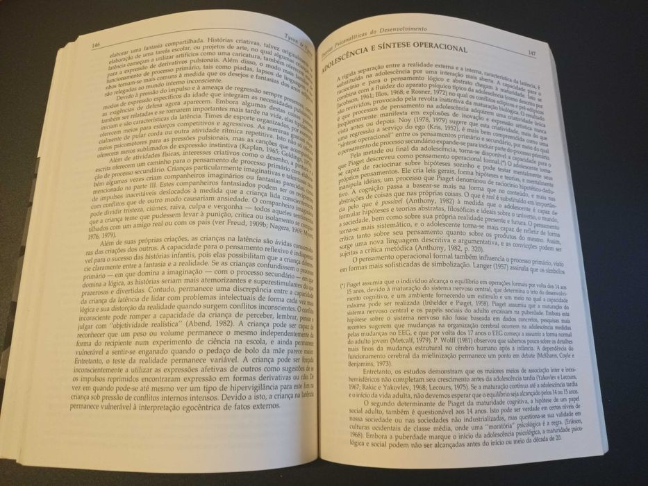 "Teorias Psicanalíticas do Desenvolvimento" Phyllis e Robert Tyson