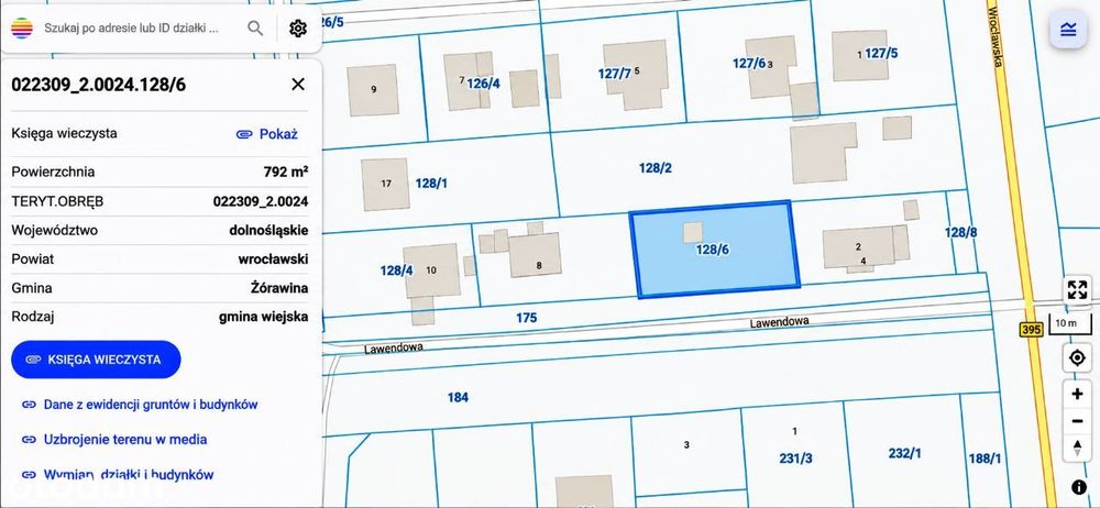 DZIAŁKA BUDOWLANA Turów 791m2, gmina Żórawina