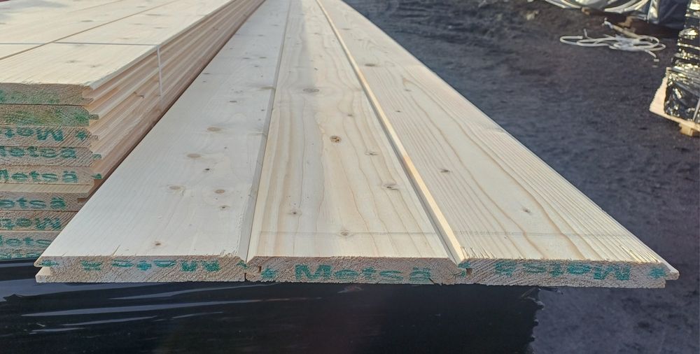 Deska tarasowa elewacyjna podłogowa półbal podbitka szalówka boazeria