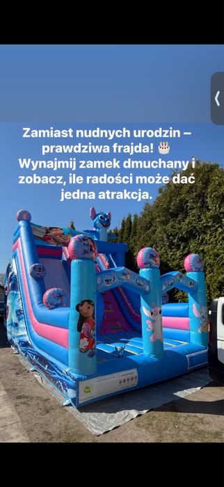 Mega Zamek dmuchaniec 7m + zjeżdżalnia 3,5m – HIT imprez!