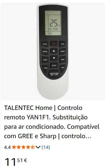 Talentec home controlador remoto NOVO