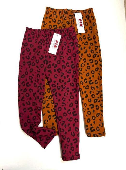 Legginsy ocieplane bają 146 cm brąz