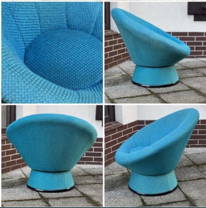 Space age fotel obrotowy Mushroom. Lata 70-te