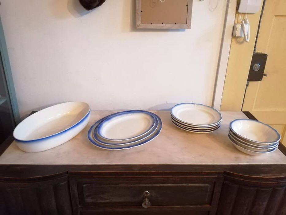 Pratos Louça Sacavém Serviço jantar (parcial) retro vintage