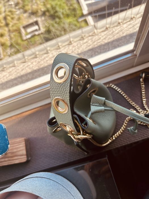 Bolsa/saco de 22cm, verde pistache,