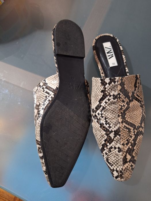 Mules animal print Zara