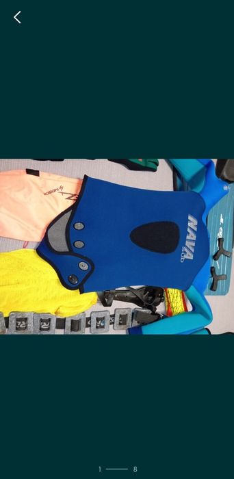 Material de mergulho.