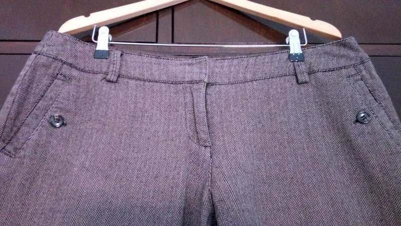 Calças de tecido