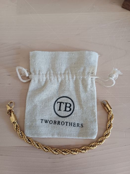 Pulseira dourada Twobrothers