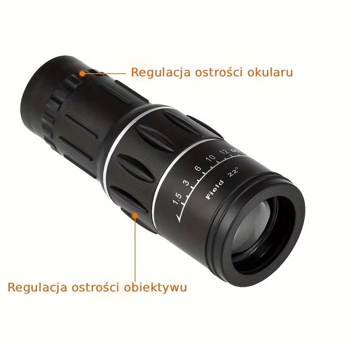 LUNETA MONOKULAROWA - 10X + Etui + ściereczka
