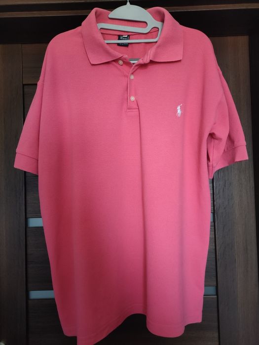 Piękna różowa koszulka Polo Ralf Lauren - XL